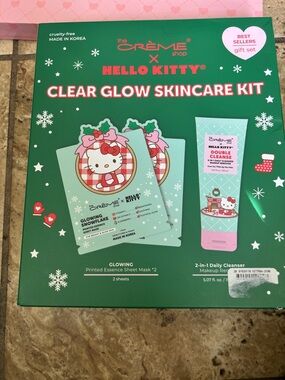 The Crème Shop x Hello Kitty Clear Glow Skincare Kit - Green